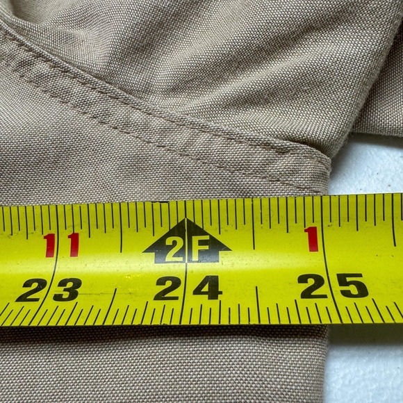 Wrangler Wrancher Shirt Mens XL Tan Western Pearl Snap Short Sleeve Yoke Cowboy - Picture 11 of 13